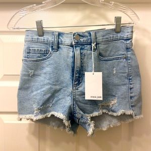 Light wash Sneak Peak size small Jean shorts!